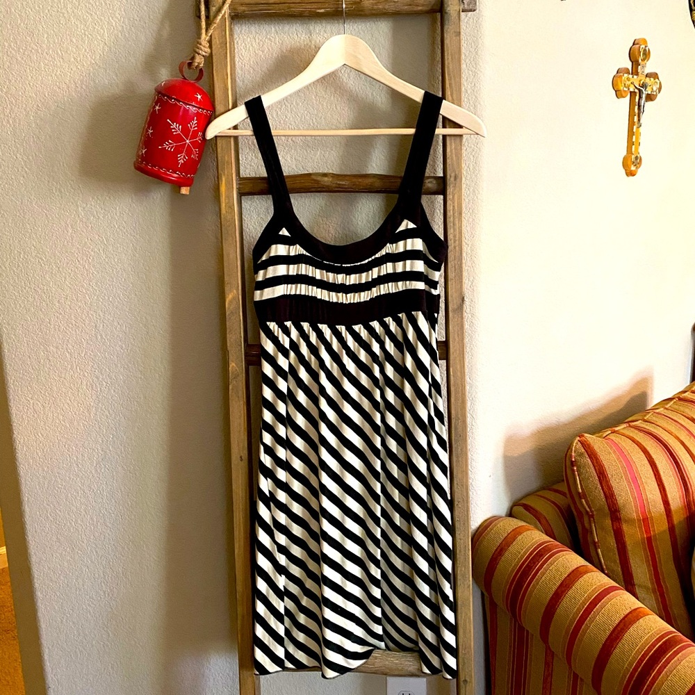 Anthropologie Black and White Dress
